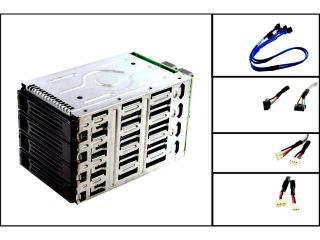 Intel SC5400 AXX4DRV3G SAS/SATA Hard Drive Cage W/ 4 Drive Bay & Backplane Board