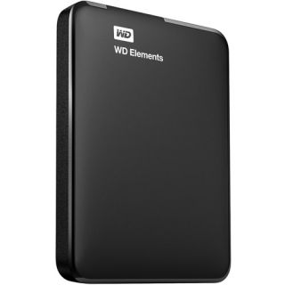 WD Elements 1TB Portable External Hard Drive, Black/Gray