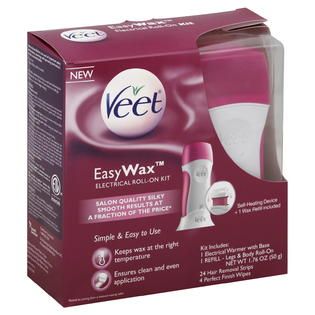 Veet  EasyWax Roll On Kit, Electrical, 1 kit [1.76 oz (50 g)]