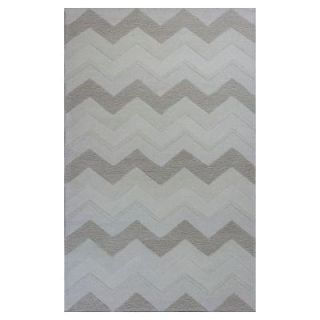 Kas Rugs Chevron Style Ivory 8 ft. x 10 ft. 6 in. Area Rug ETE10778X106