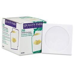 Quality Park CD/DVD Sleeves, White (Case of 250)   12341776