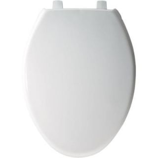 Church Elongated Closed Front Toilet Seat in White 383SS 000