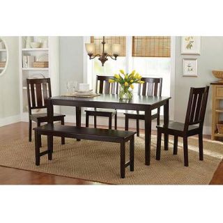Better Homes and Gardens Bankston 6 Piece Dining Set, Mocha