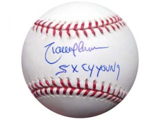 All About Autographs Inc. AAA 76348 Randy Johnson Seattle Mariners MLB Hand Signed Official MLB Baseball with 5 Cy Young Inscription