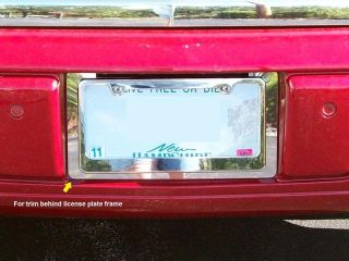 2006 2011 Cadillac DTS Luxury FX Chrome License Plate Bezel