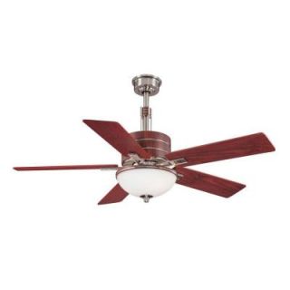Hampton Bay Carlsbad 52 in. Brushed Nickel Ceiling Fan AG565 BN