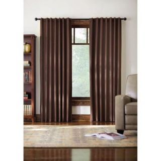 Home Decorators Collection Brown Monaco Thermal Foam Backed Lined Back Tab Curtain   52 in. W x 84 in. L (Price Varies by Size) Monaco 200 400