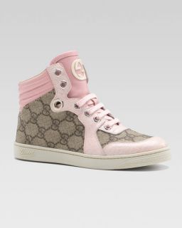 Gucci Coda GG Hi Top Sneaker, Pink