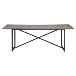 Mixed Material Trestle Dining Table   Threshold™