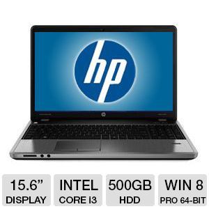 HP ProBook 4540s Notebook PC   3rd generation Intel Core i3 3110M 2.4GHz, 4GB DDR3, 500GB HDD, DVD RW, 15.6 Display, Windows 7 Professional 64 bit / Windows 8 Pro 64 bit    C9K70UT#ABA