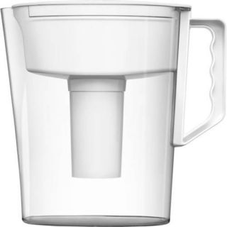 Brita Slim Water Pitcher with 1 Filter, White, 5 Cup