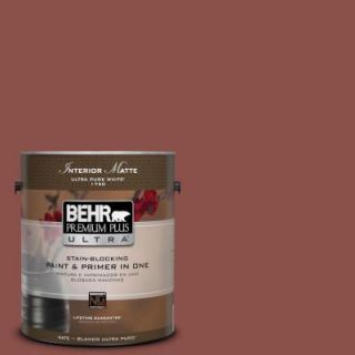 BEHR Premium Plus Ultra 1 gal. #S150 6 Spiced Berry Matte Interior Paint 175301