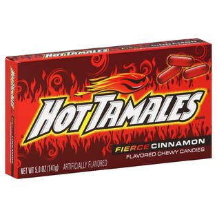Hot Tamales Candies, Flavored Chewy, Fierce Cinnamon, 5.0 oz (141 g)