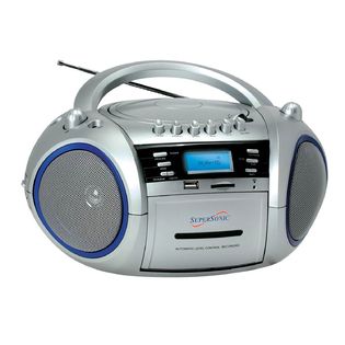 Supersonic Supersonic SC 183UM Portable MP3/CD/WMA Player, Cassette