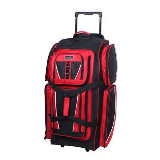 Rolling Duffle Bag Red/Black: Convenient Worry Free Travel from 