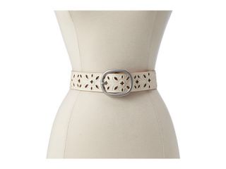 Fossil Floral Perforated Strap Off White