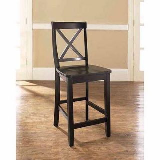 Crosley Furniture X Back Bar Stool with 24" Seat Height, 2pk