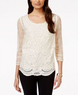 Style & Co. Lace Blouse, Only at   Tops   Women