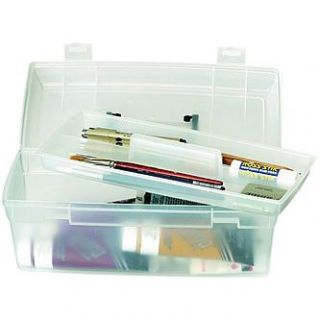 ArtBin Essentials Lift Out Box With Handle 13X6X5.625 Translucent