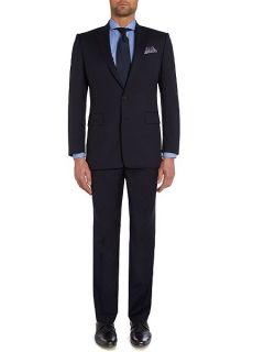 Chester Barrie Plain Weave Notch Collar Tailored Fit Suit Navy
