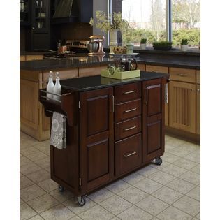 Home Styles  Create A Cart 35.75H x 52W x 18D Medium Cherry Cabinet