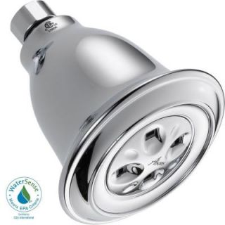 Delta Traditional 1 Spray 3 7/8 in. Water Efficient Showerhead in Chrome featuring H2Okinetic 52658 PK