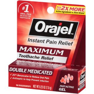 ORAJEL Maximum Double Medicated Toothache Gel Toothache 0.25 OZ PEG