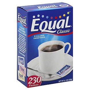 Equal  Sweetener, 0 Calorie, Classic, 230 packets [8.1 oz (230 g)]