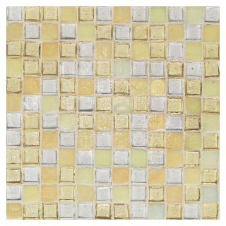 American Olean 2 in x 4 in Solare Citrus Glass Wall Tile