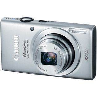 Canon  PowerShot ELPH 115 IS Silver 16MP Digital Camera, Camera Pouch
