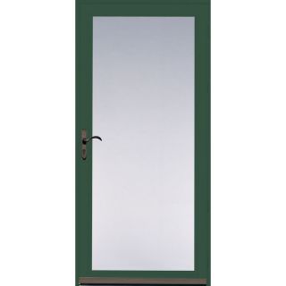 Pella Ashford Hartford Green Full View Safety Glass and Interchangeable Screen Storm Door (Common: 32 in x 81 in; Actual: 31.75 in x 79.875 in)