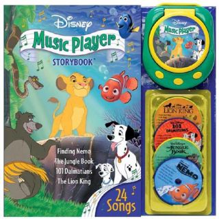 Disney Music Player Storybook: Finding Nemo/The Jungle Book/101 Dalmations/The Lion King [With Music Player W/4 Disks]
