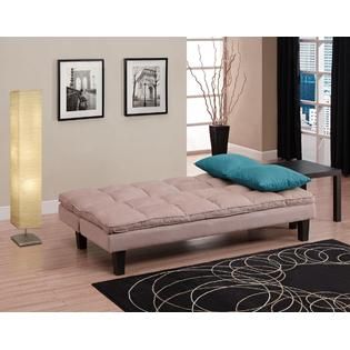 DHP Adela Futon with Coffee Table & Ottoman Bundle