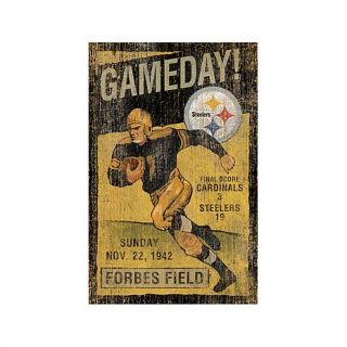 Officially Licensed NFL 26" x 15" Vintage Wall Art   Steelers   7605612