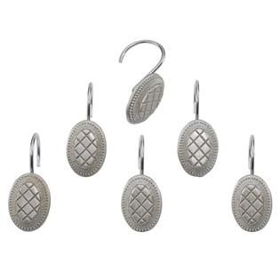 Berkshire Sterling Shower Curtain Hooks   Rustic Stone   Home   Bed