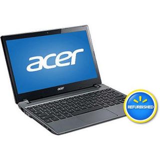 Acer Refurbished Iron Gray 11.6" Aspire C710 2457 Chromebook PC with Intel Dual Core Celeron 847 Processor, 4GB Memory, 16GB Solid State Drive and Chrome Operating System