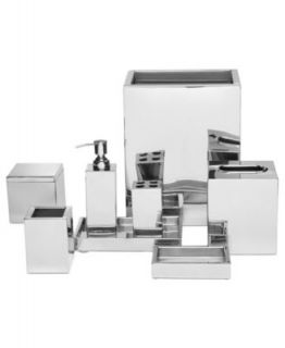 Hotel Collection Hotel Modern Brushed Stainless Steel Bath Accessories