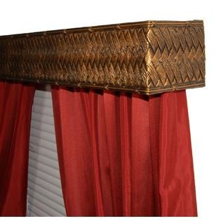BCL  Drapery Hardware, Curtain Rod Valance, Weave on Handcrafted Solid
