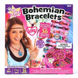 The Just My Style™ Bohemian Bracelets Kit has everything your child