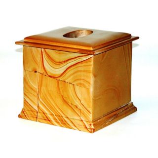 Series 300 in Teakwood Marble Tissue Holder by Nature Home Decor