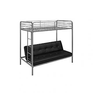 Essential Home Payton Twin Over Futon Bunk Bed Has Chic, Sleek Style