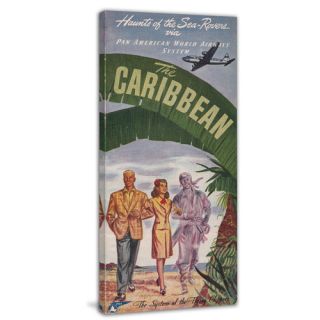 Caribbean Brochure Front Pan American Vintage Aviation Painting Print
