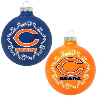 NFL Chicago Bears Home and Away Glass Ornaments   15832090  