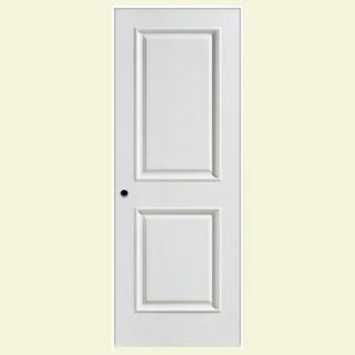 Masonite 24 in. x 80 in. Palazzo Capri Smooth 2 Panel Square Solid Core Primed Composite Single Prehung Interior Door 108862
