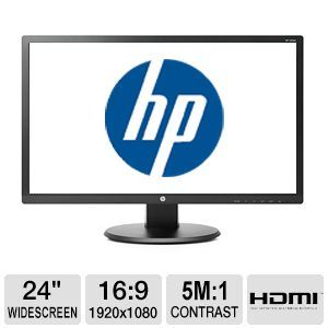 HP V242h 24 LED Backlit Monitor    1920 x 1080, 16:9, 0.276 mm, 5ms, HDMI, VGA, and DVI and McAfee 2016 Multi Access 1 User 5 Devices 1yr License