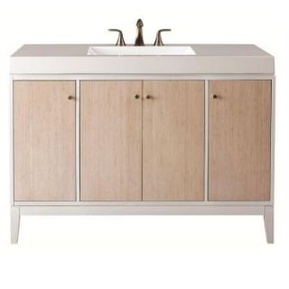 Home Decorators Collection Melbourne 49 in. W x 35 in. H Vanity in White with Marble Vanity Top in White with White Basin 8253800930