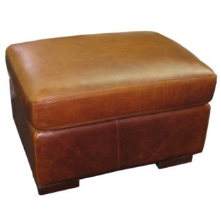 Brussels Classic Leather Ottoman
