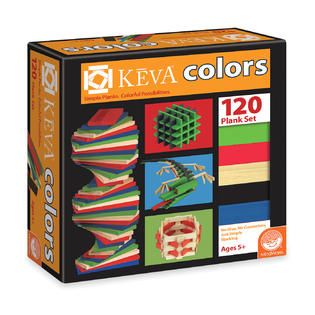 MindWare KEVA Colors   120 Plank Set   Toys & Games   Blocks