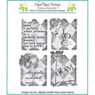 Class Act Chapel Road 5.75" x 6.75" Cling Mounted Rubber Stamp Set