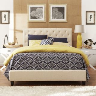 Tribecca Home Kingsbury Tufted Queen Size Upholstered Bed  
